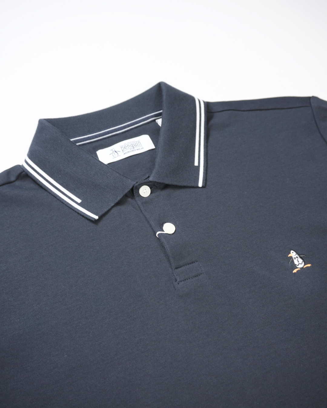Icons Tipped Polo Shirt In Dark Sapphire