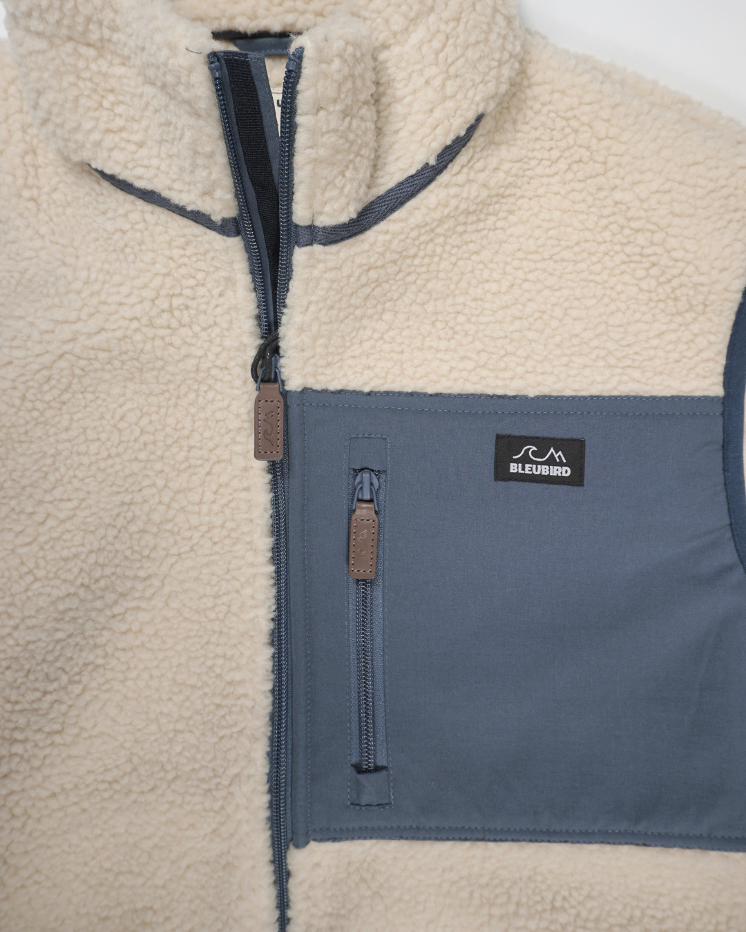 Sherpa Fleece Gilet - Beige