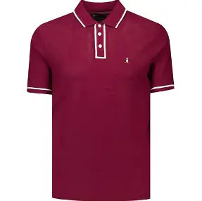 Icons Bentley Mesh Polo Shirt - Carbernet