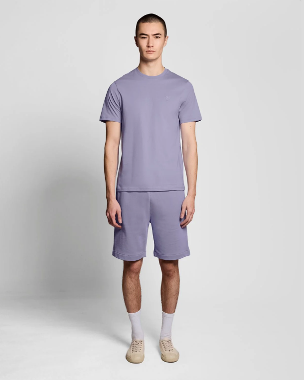 Cotton Superfine Crew Neck T-Shirt - Floral Violet