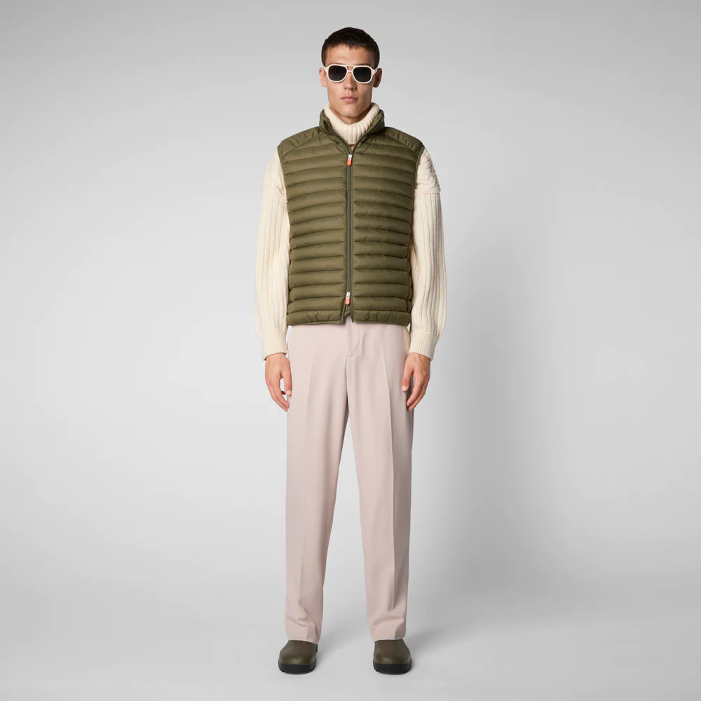 Adam Animal Free Quilted Gilet - Dusty Olive
