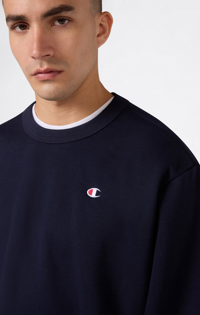Crewneck Sweatshirt C Logo Navy