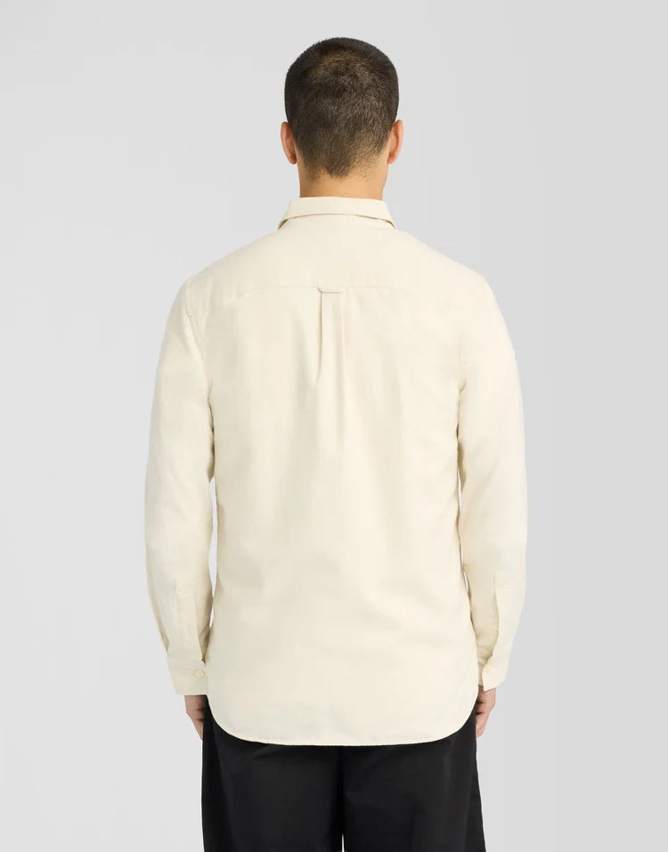 Button Down Flannel Shirt Whitecap Grey