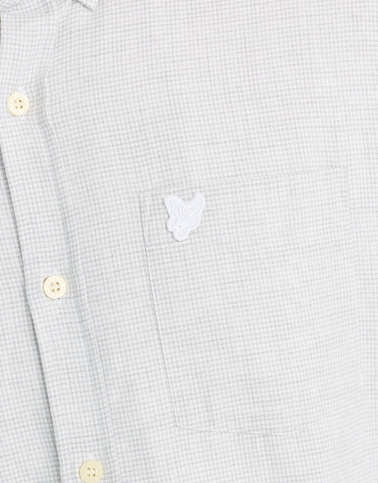 Micro-Houndstooth Shirt Mid Grey Melange