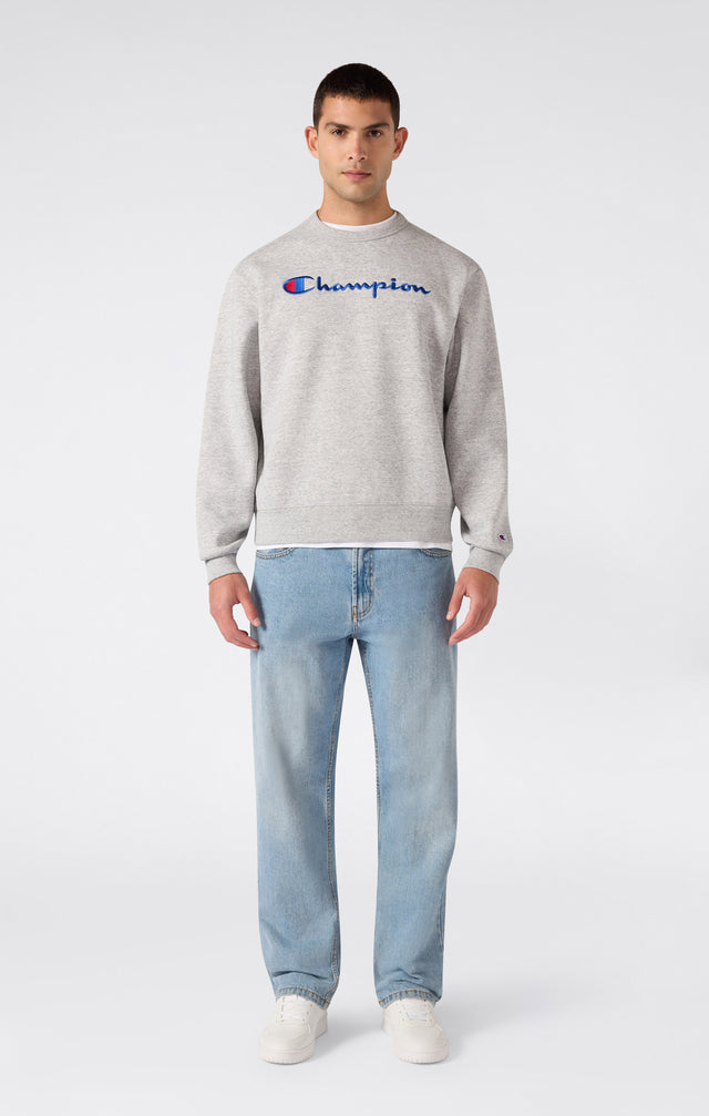 Crewneck Sweatshirt Logo Light Grey