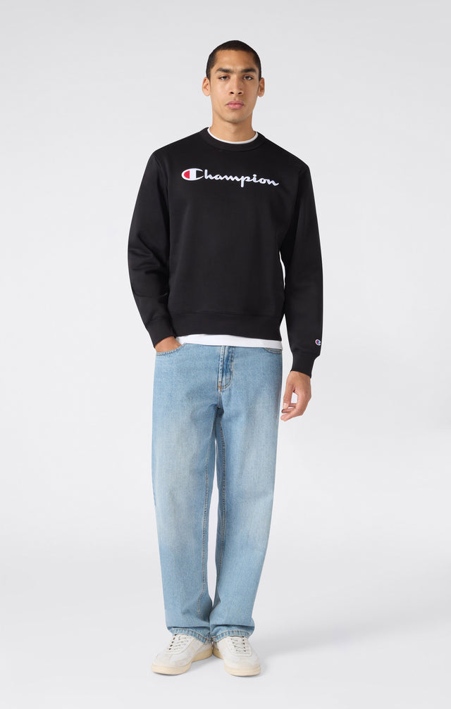 Crewneck Sweatshirt Logo Black