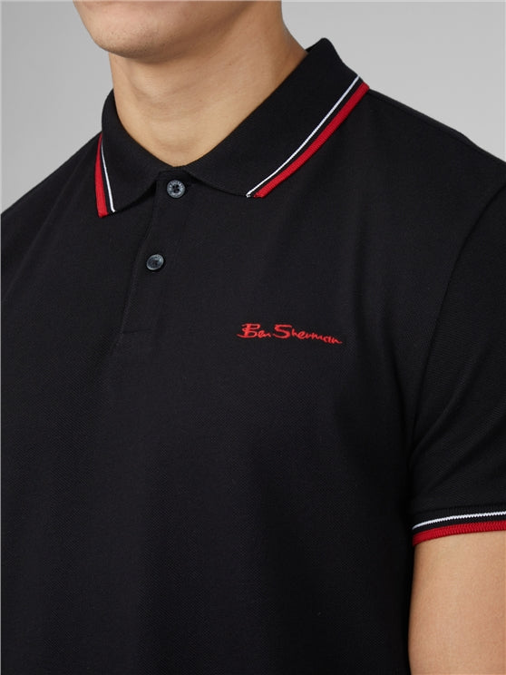 Signature Polo Shirt - Black