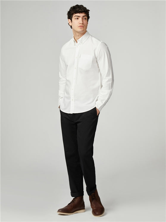 Organic Cotton Oxford Shirt - White