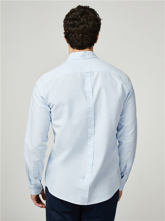 Organic Oxford Long Sleeve Shirt - Sky