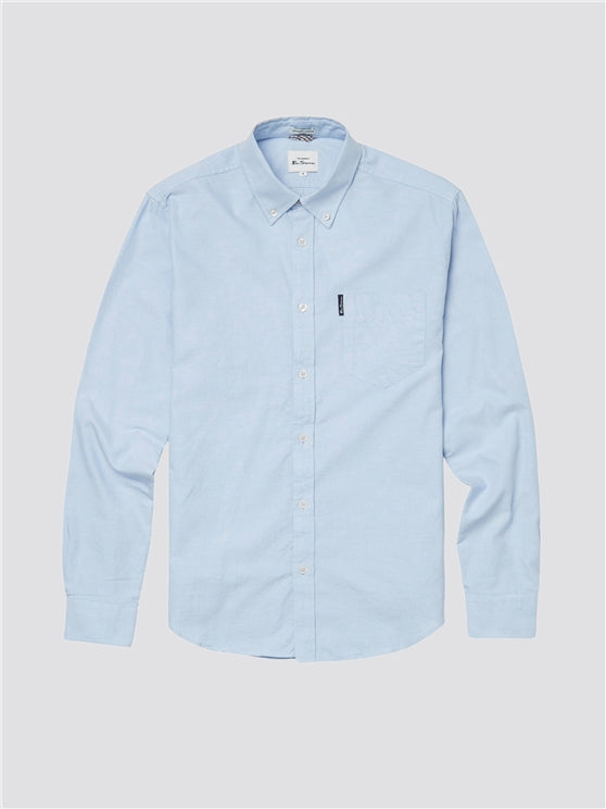 Organic Oxford Long Sleeve Shirt - Sky