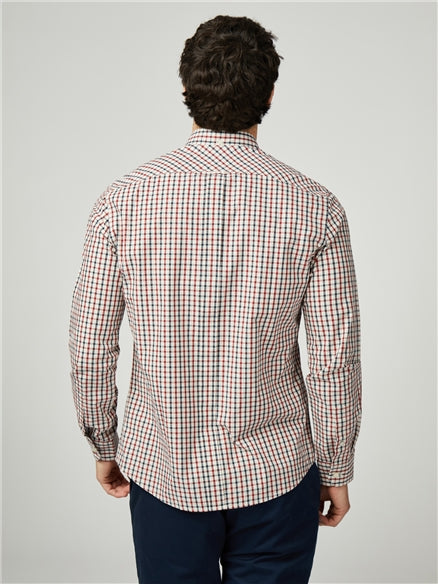 Long Sleeve Signature House Check Shirt - Red