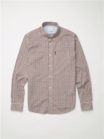 Long Sleeve Signature House Check Shirt - Red