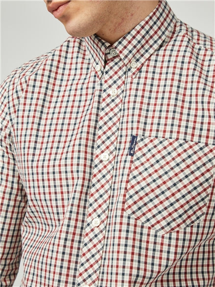 Long Sleeve Signature House Check Shirt - Red