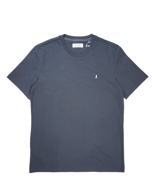 Icons Organic Cotton Jersey TV Pete T-Shirt In Dark Sapphire