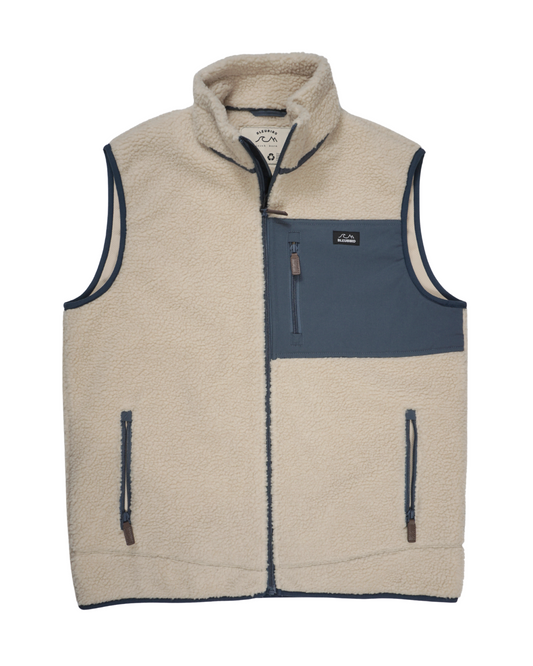 Sherpa Fleece Gilet - Beige