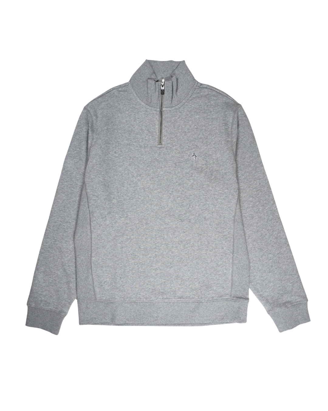Sticker Pete Quarter Zip Sweatshirt in Rain Heather