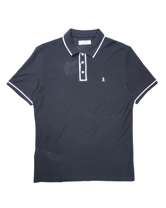 Icons Bentley Mesh Polo Shirt In Dark Sapphire