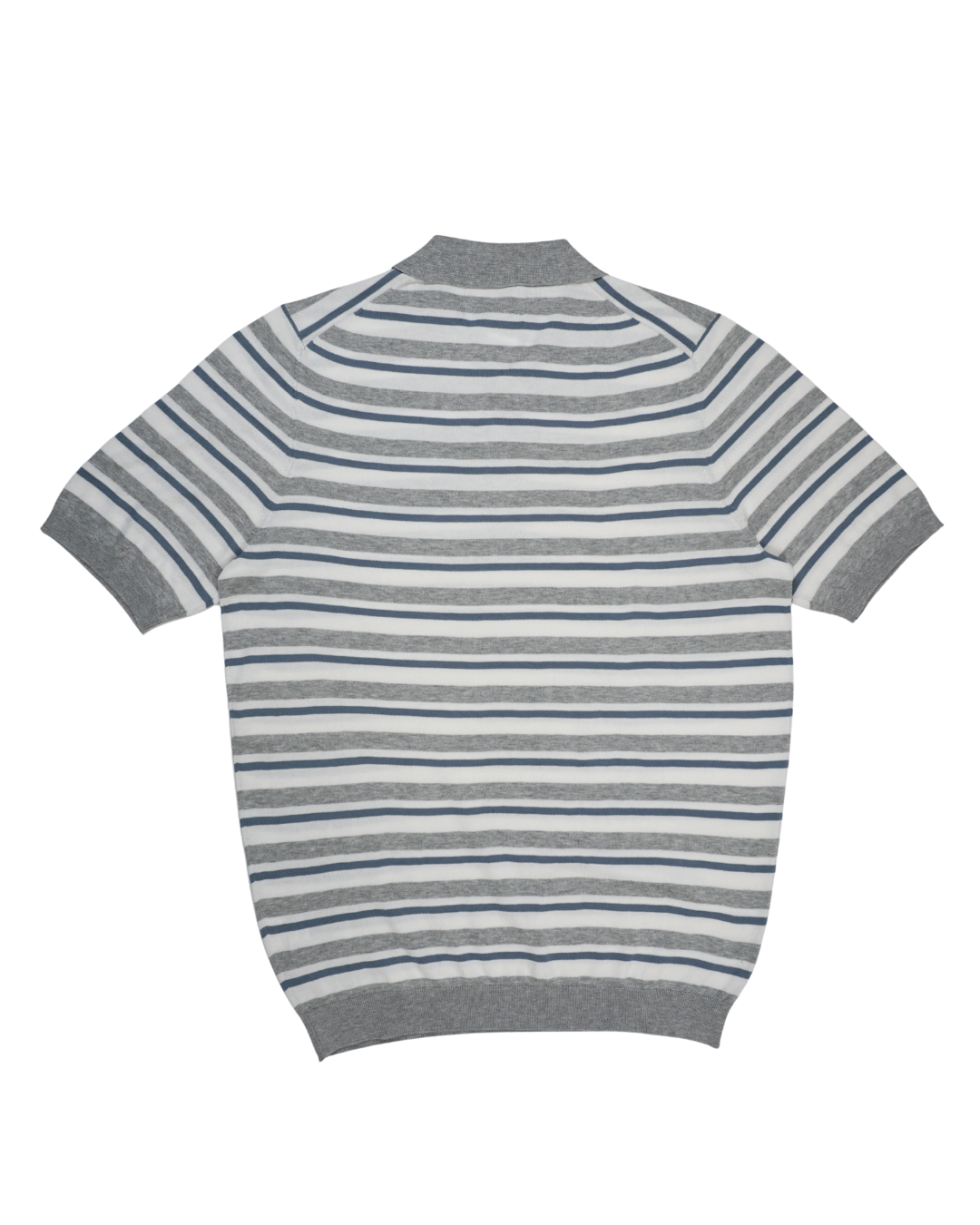 Burning 3 Button Polo in 3 Colour Stripe