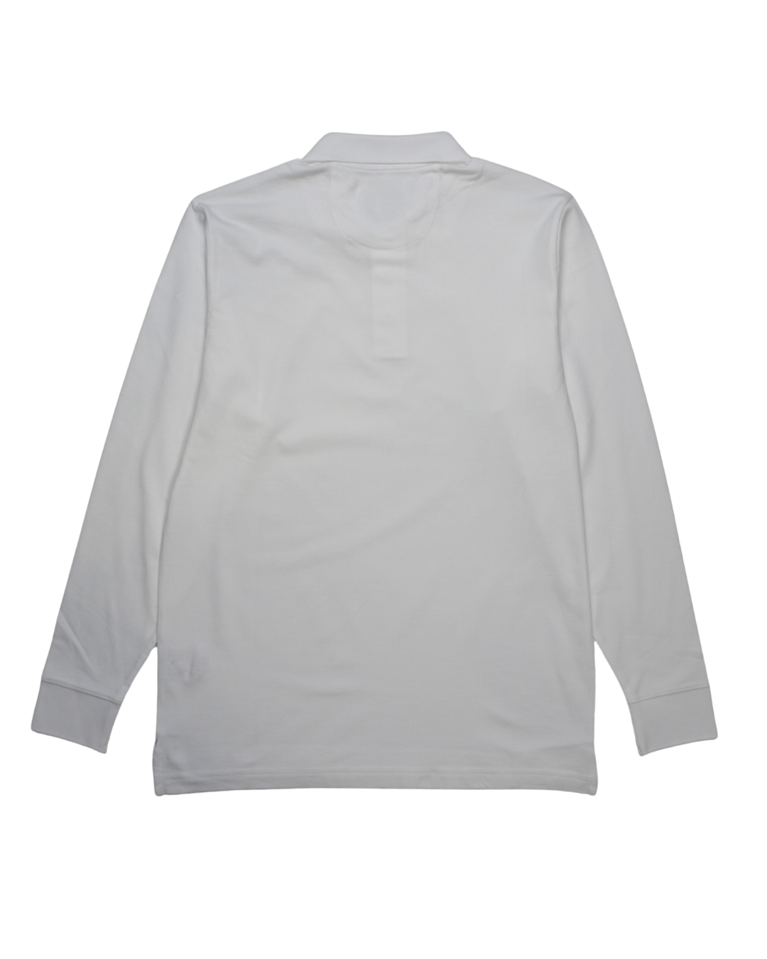 Reed Long Sleeve Polo In White
