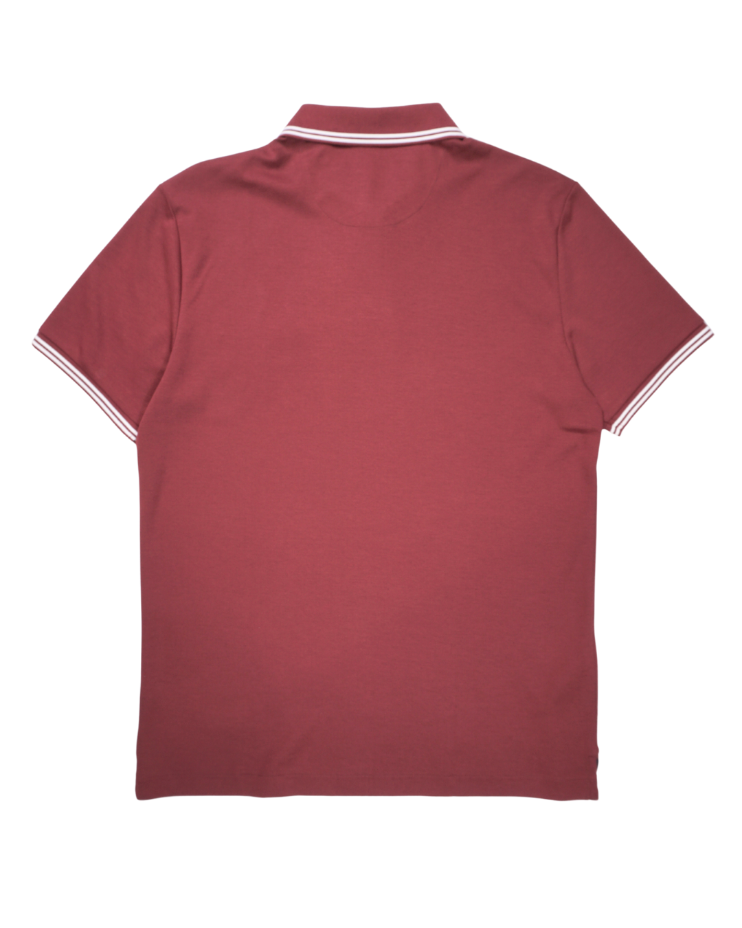 Icons Tipped Polo Shirt In Cabernet
