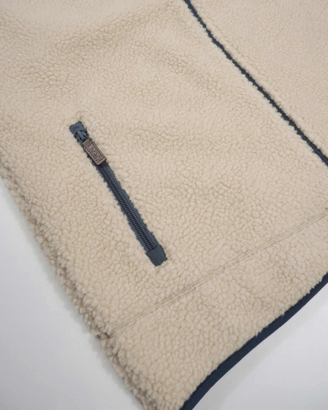 Sherpa Fleece Gilet - Beige