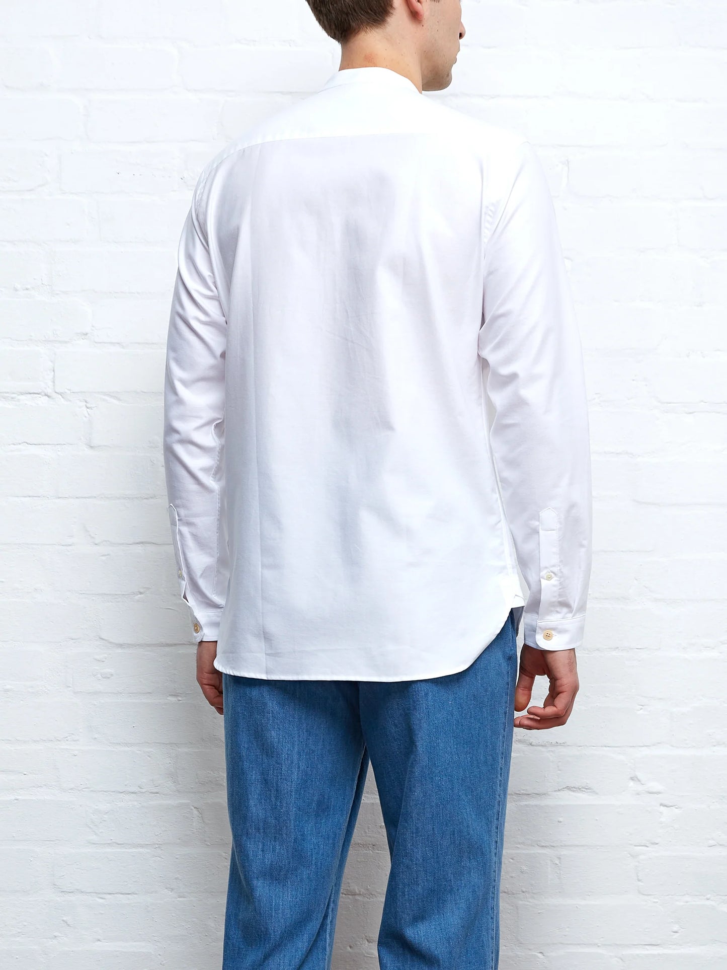 Grandad Shirt Brecon - White