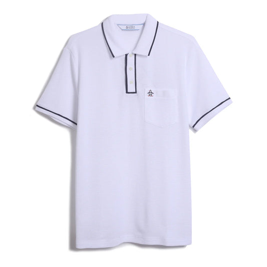 Icons Bentley Mesh Polo Shirt - Bright White
