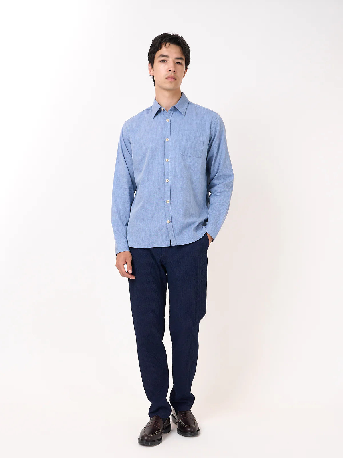 New York Special Shirt Wyatt - Sky Blue