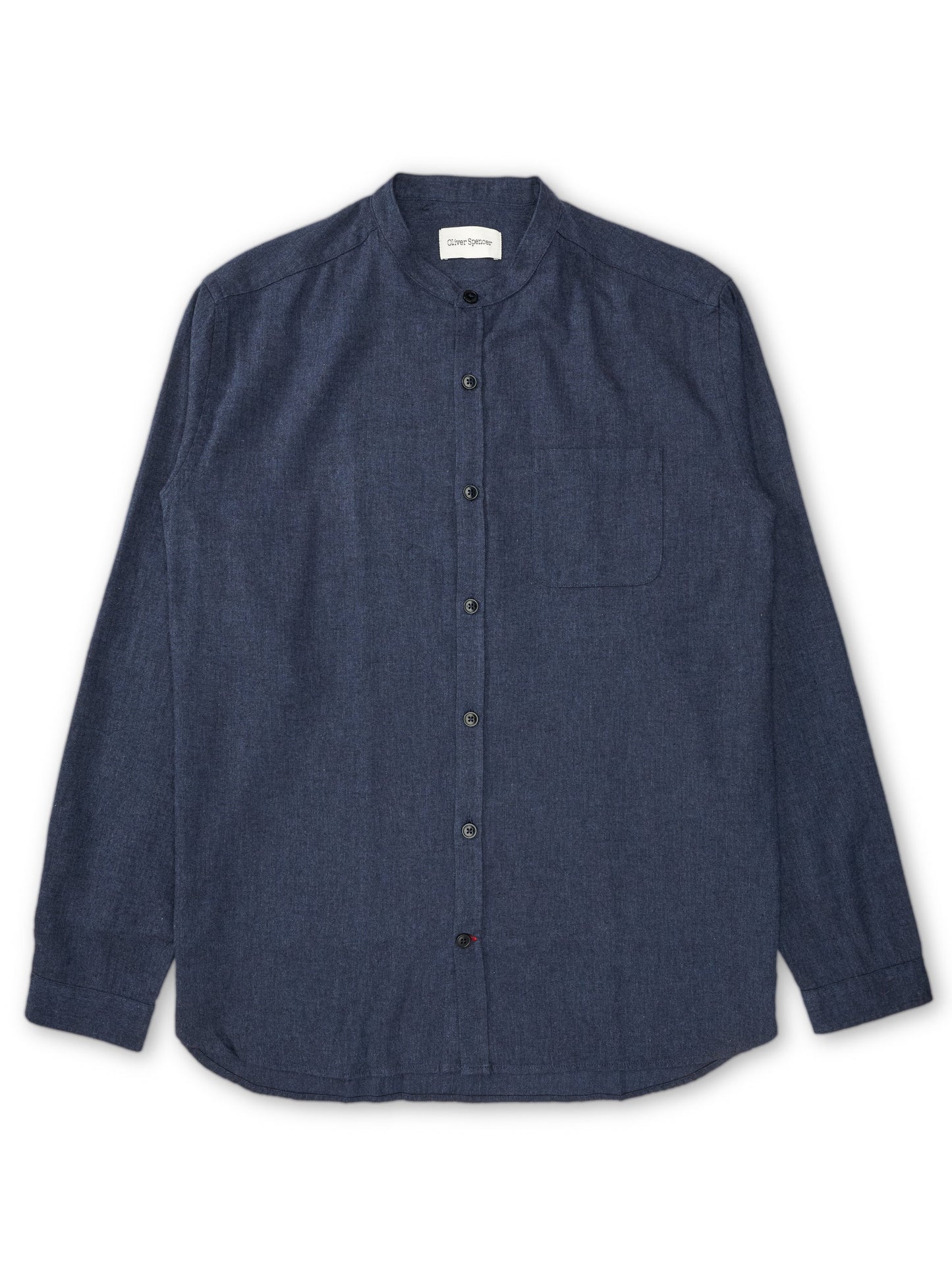 Grandad Shirt Wyatt - Navy