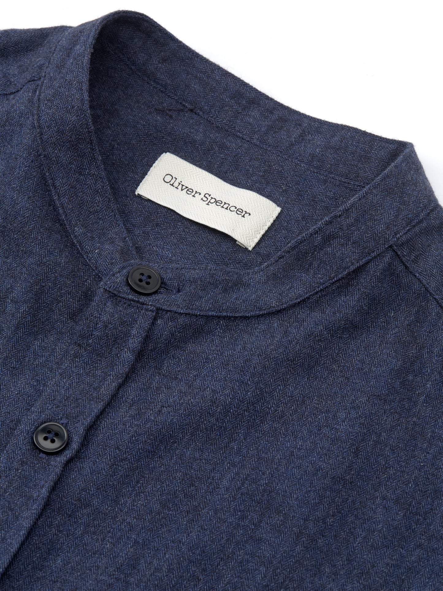 Grandad Shirt Wyatt - Navy