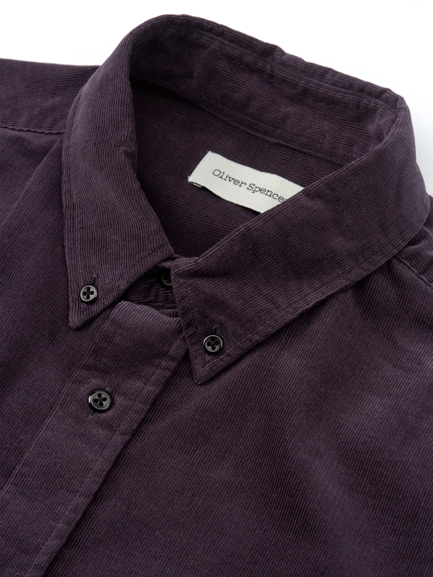 Brook Shirt Mersey Cord - Aubergine