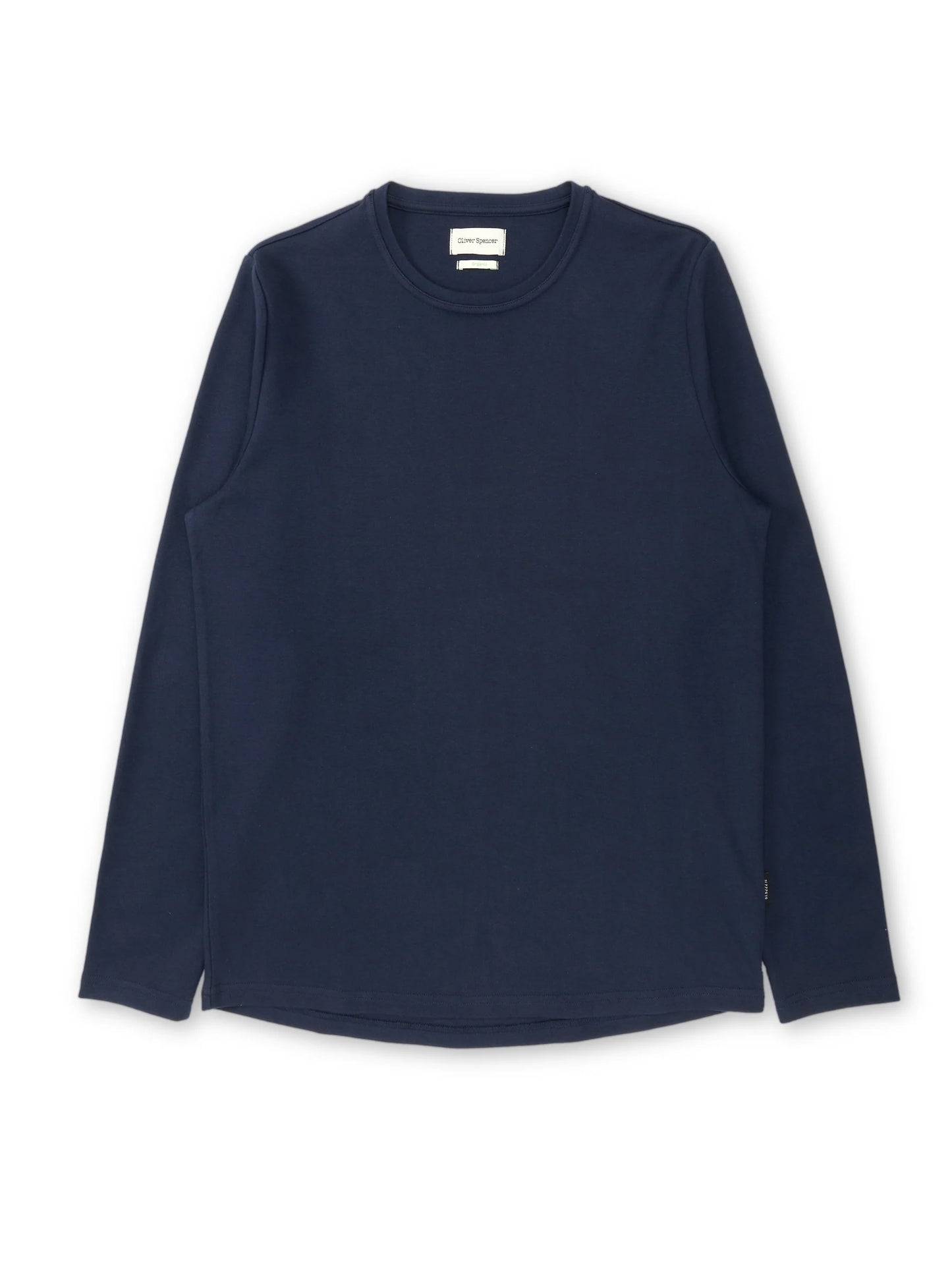 Heavy Long Sleeve Plain T-Shirt - Tavistock Navy