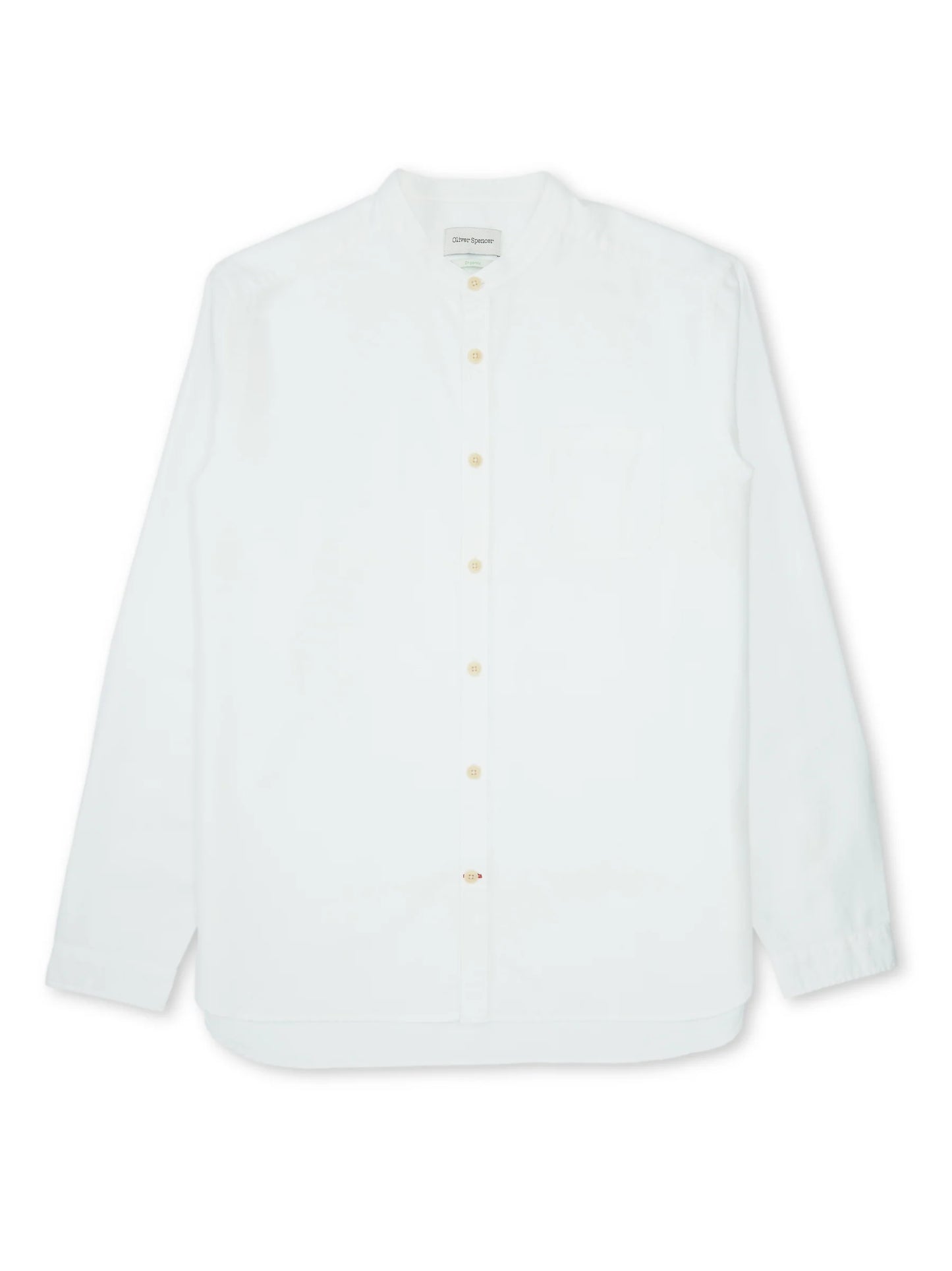 Grandad Shirt Brecon - White