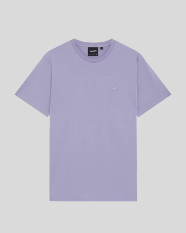 Cotton Superfine Crew Neck T-Shirt - Floral Violet