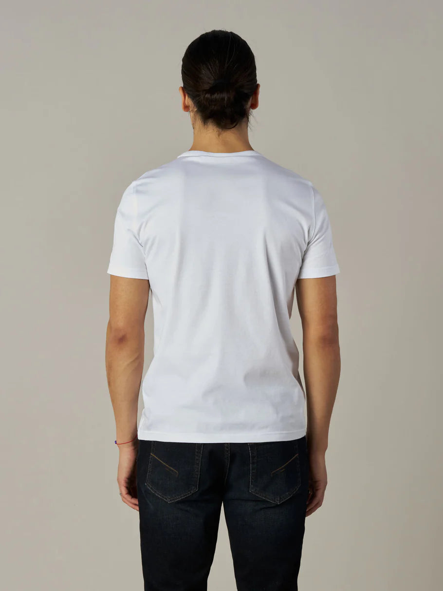 Mos Mosh Gallery Perry Crew Neck T-Shirt White
