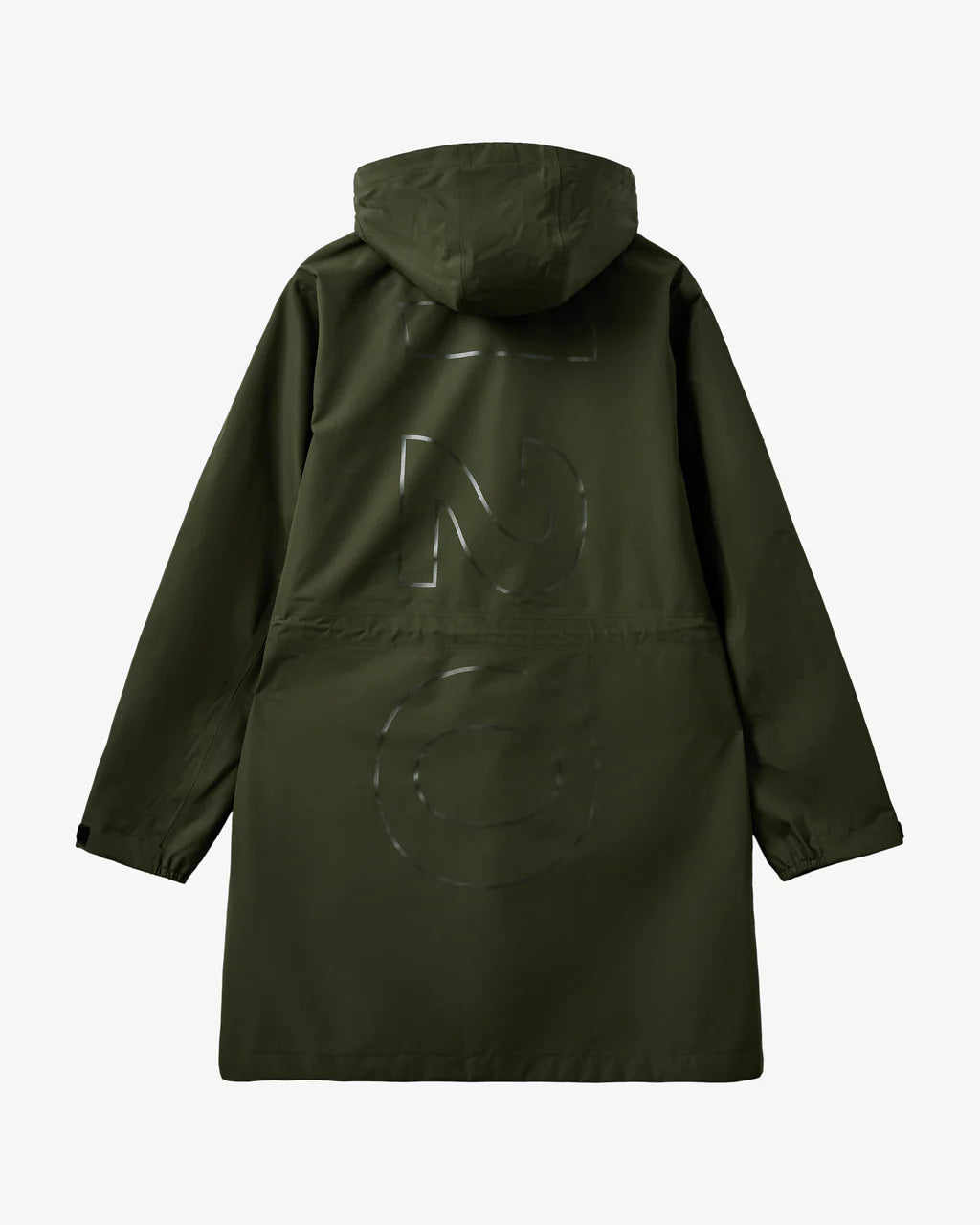 Rømø Light Weight Long Rain Jacket - Army Green
