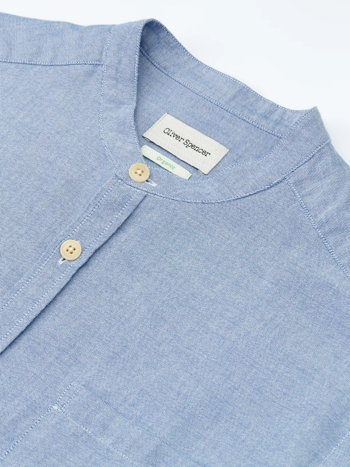 Grandad Shirt Brecon - Blue