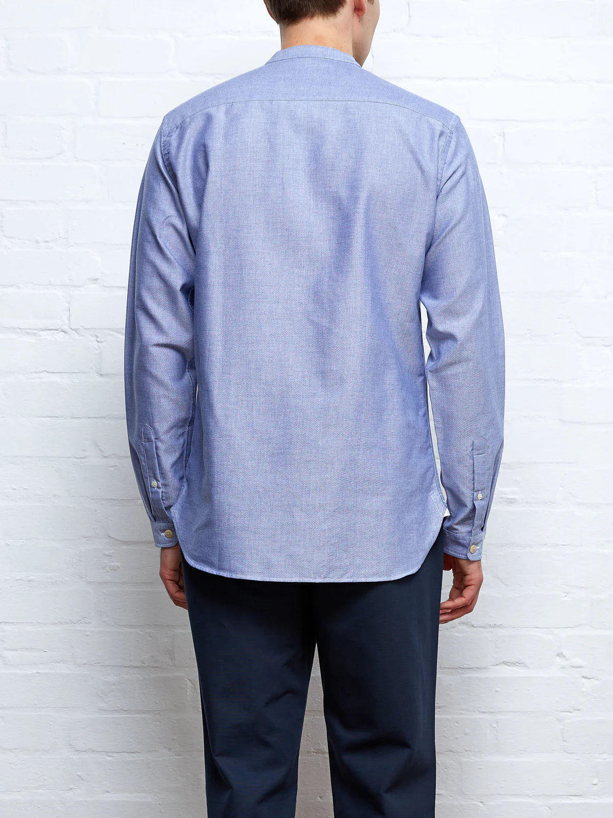 Grandad Shirt Brecon - Blue