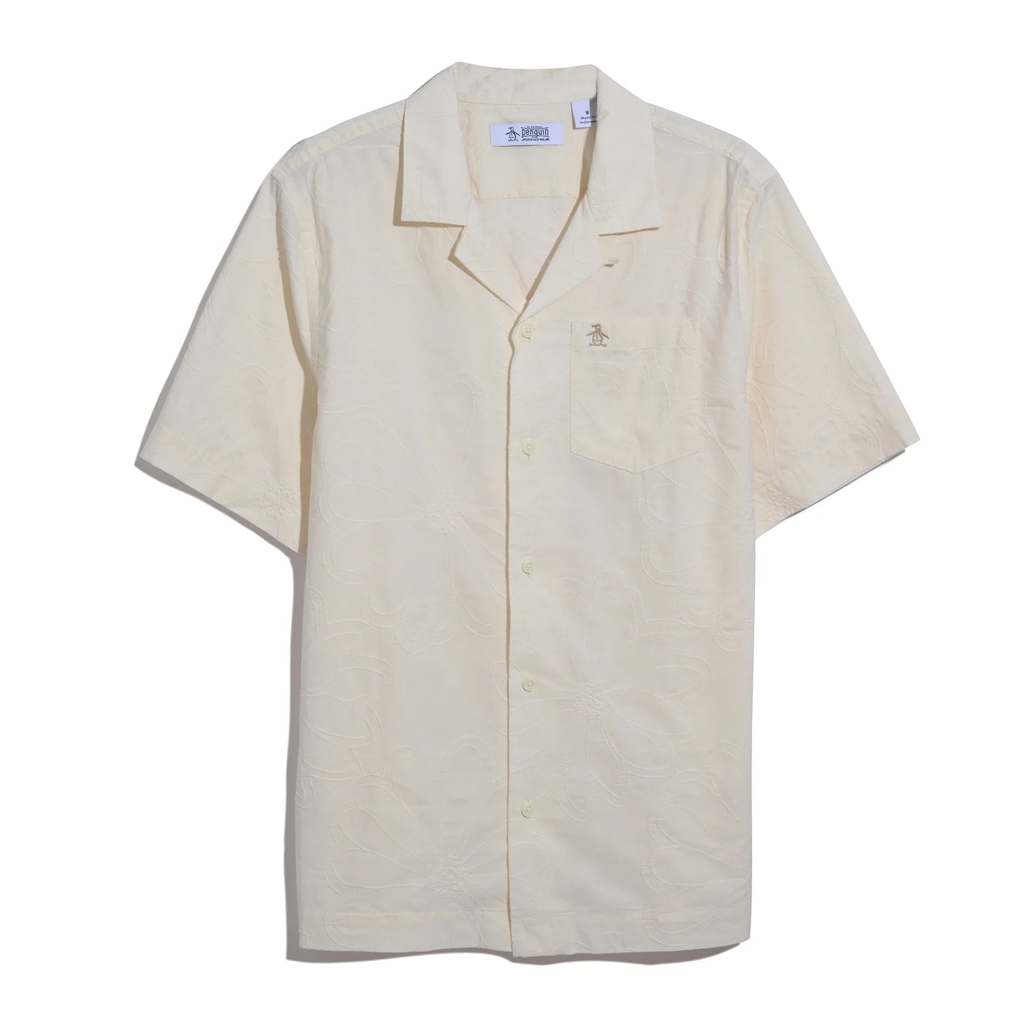 Floral Embroidered Short Sleeve Shirt - Birch