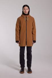 Stutterheim Stockholm Zip Lightweight Matte Cognac (Unisex)