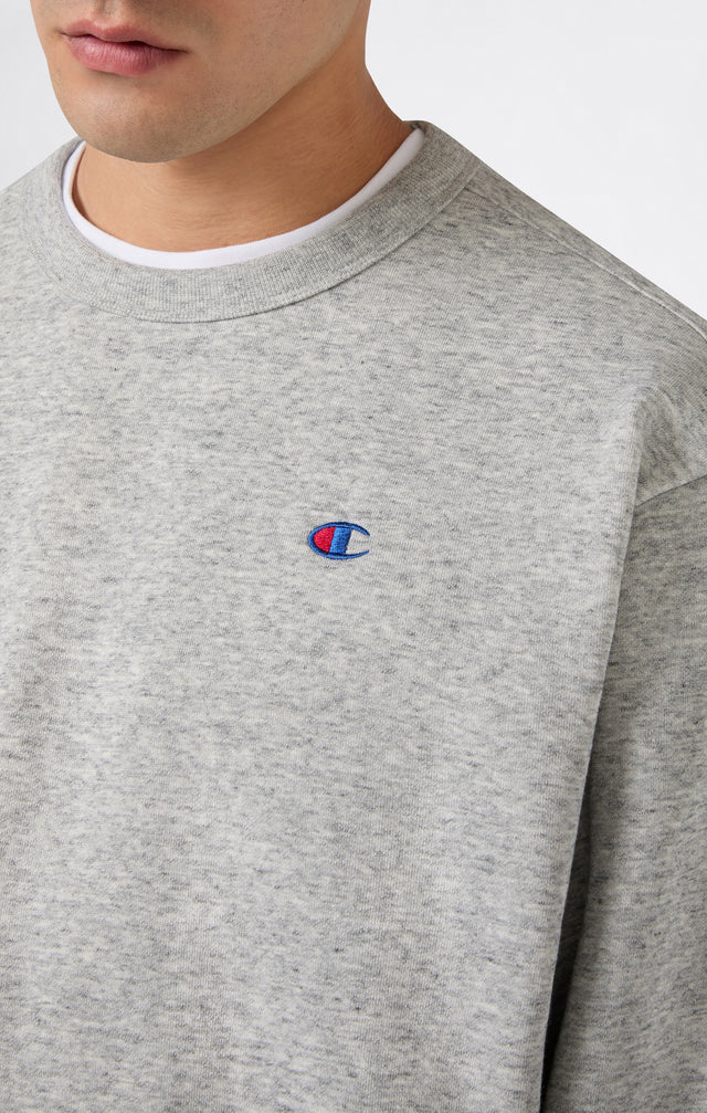 Crewneck Sweatshirt C Logo Light Grey