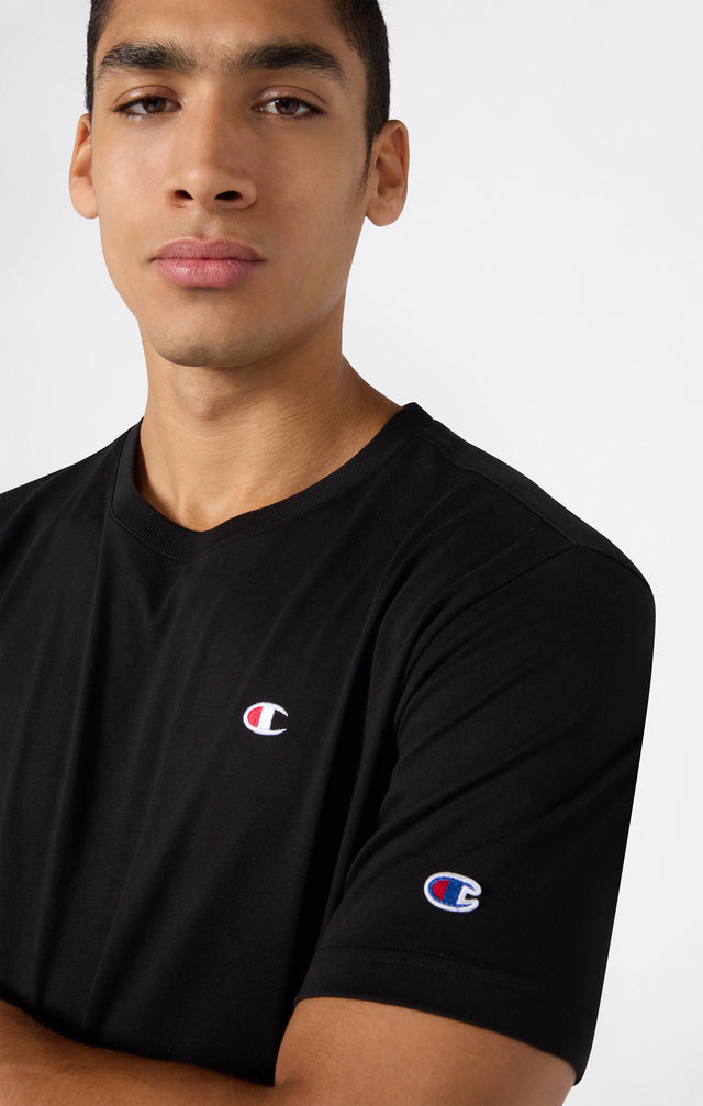 Crewneck T-shirt C Logo Black