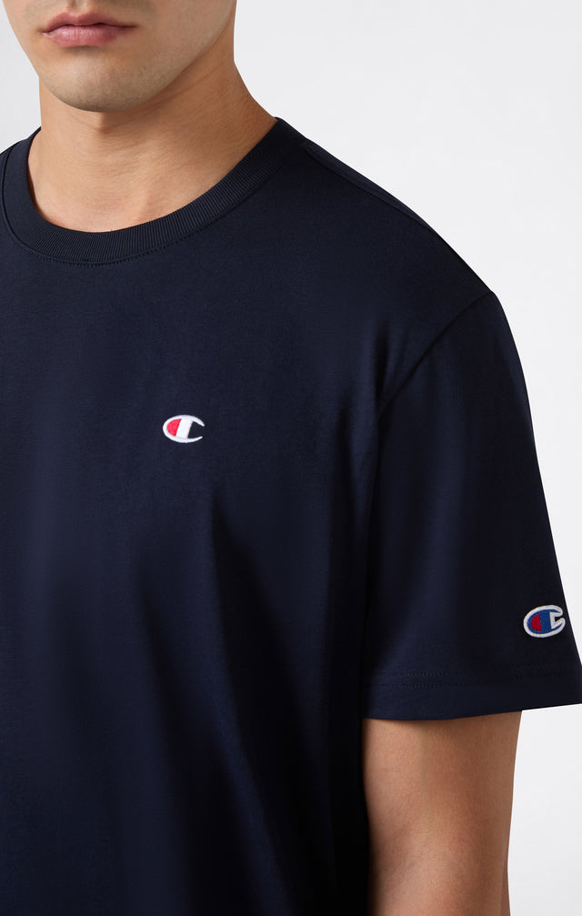 Crewneck T-shirt C Logo Navy
