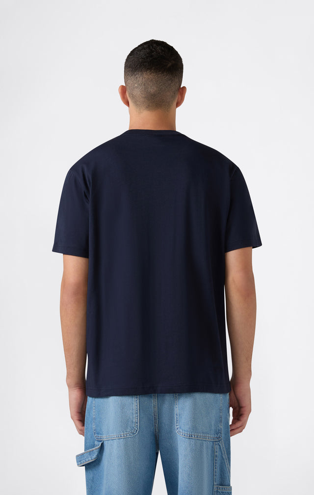 Crewneck T-shirt C Logo Navy