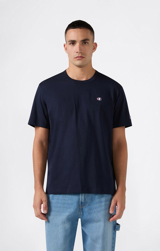 Crewneck T-shirt C Logo Navy