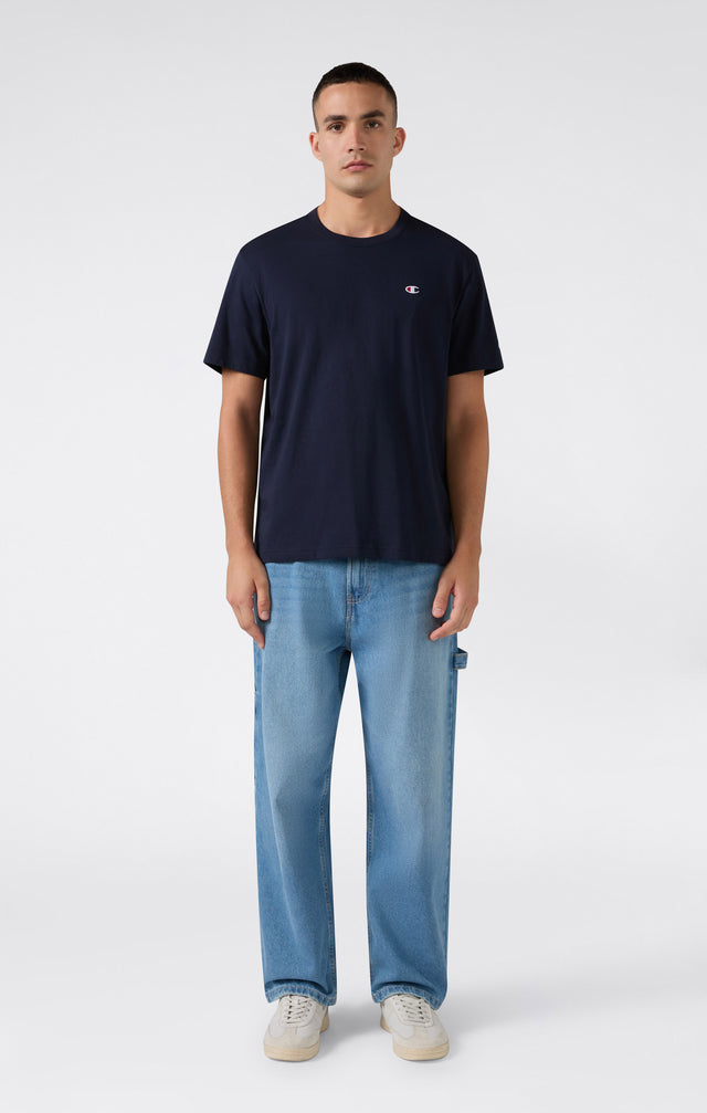 Crewneck T-shirt C Logo Navy