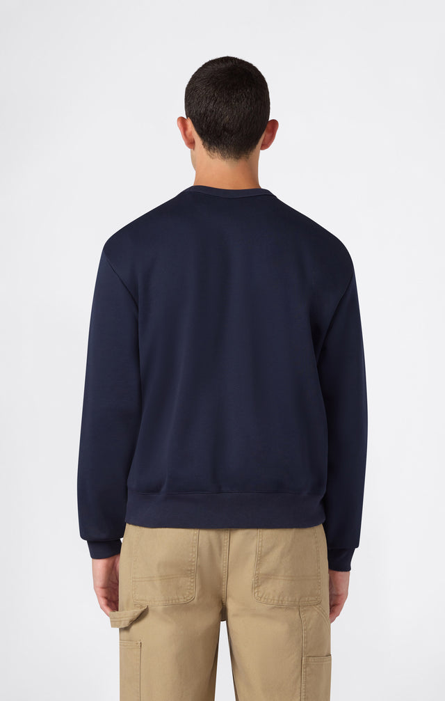 Crewneck Sweatshirt Logo Navy