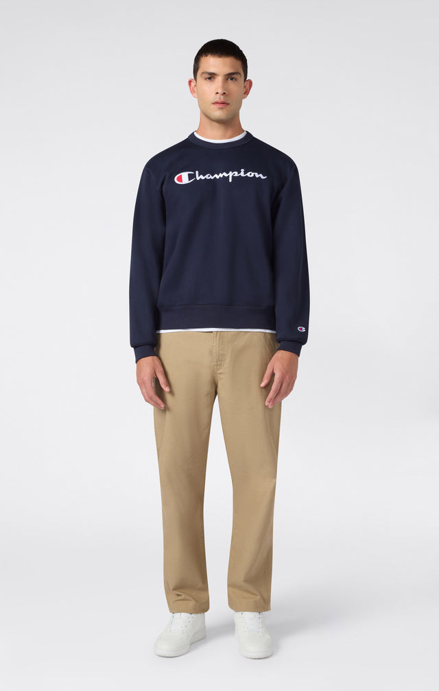Crewneck Sweatshirt Logo Navy