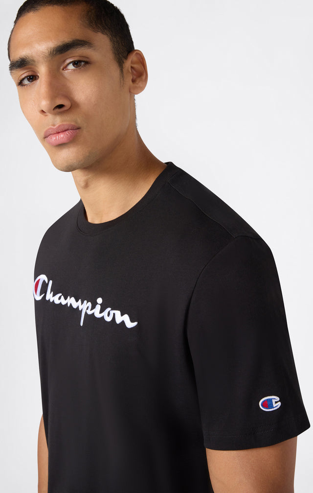 Crewneck T-shirt Logo Black