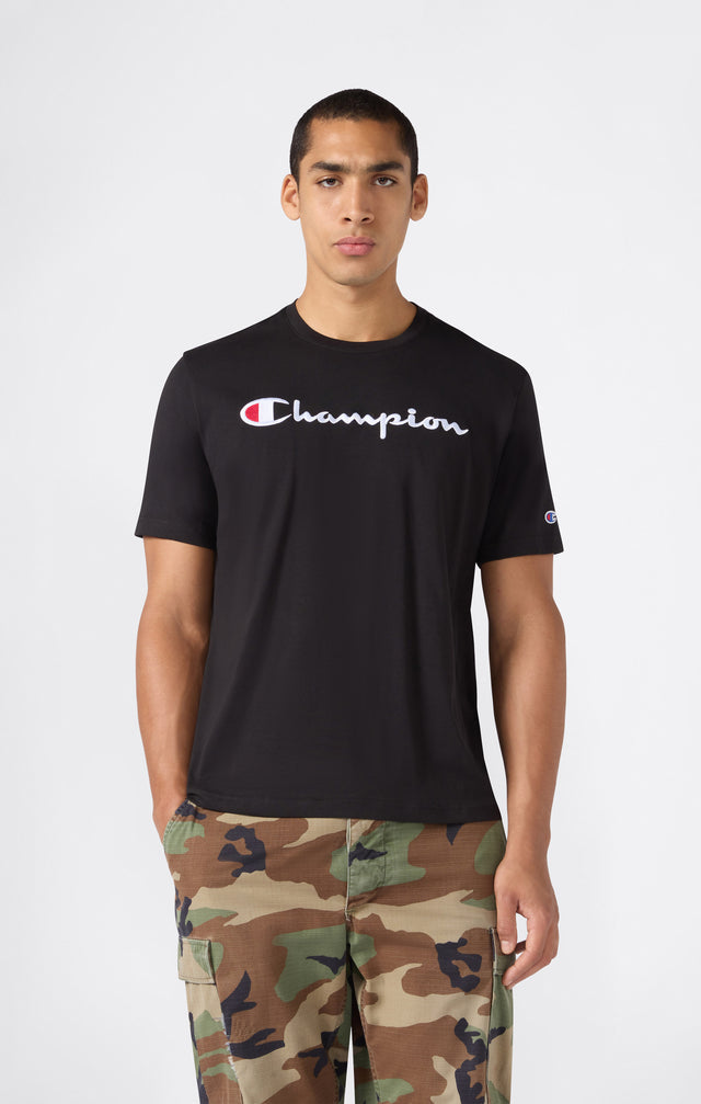 Crewneck T-shirt Logo Black